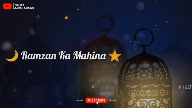 Ramzan Ka Mahina Mubarak Ho Whatsapp Status Video Download