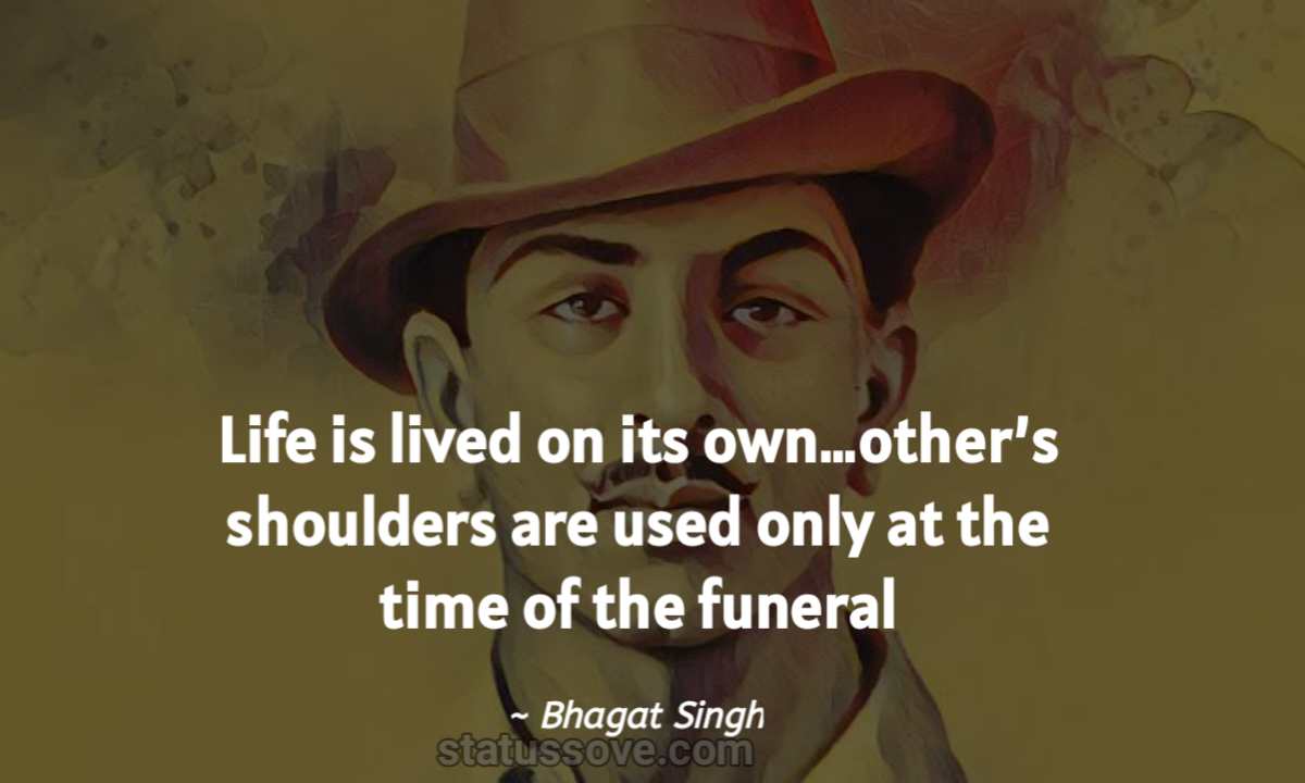 32 Best Bhagat Singh Quotes Inspiring You - Statussove