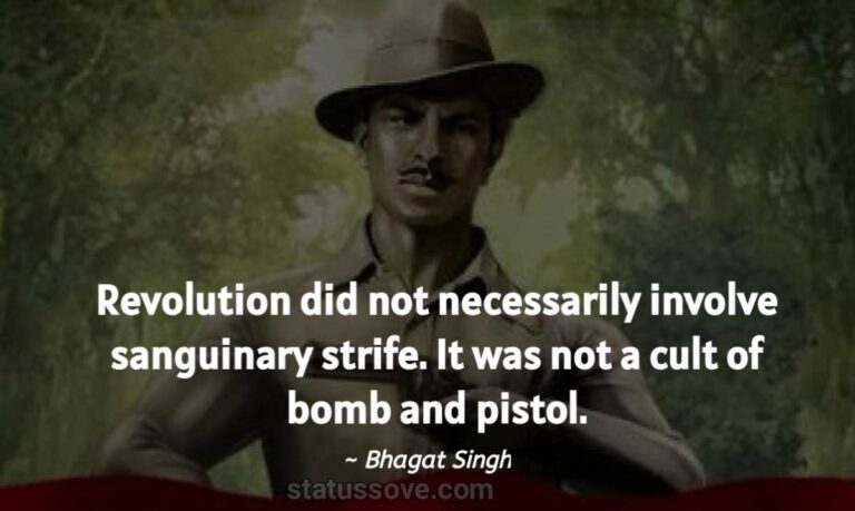 32 Best Bhagat Singh Quotes Inspiring You - Statussove