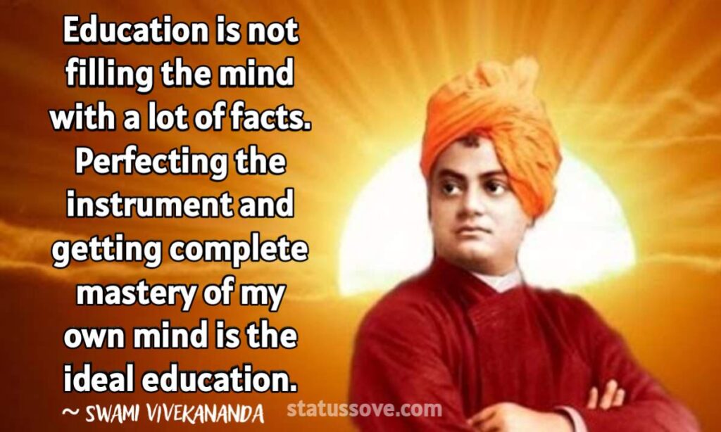 61 Best Swami Vivekananda Quotes Inspire You - Statussove